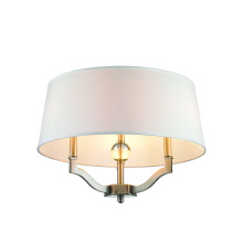 Golden 3500-SF PW-CWH - Wry Lighting Waverly 3-light Semi-Flush Mount in Pewter